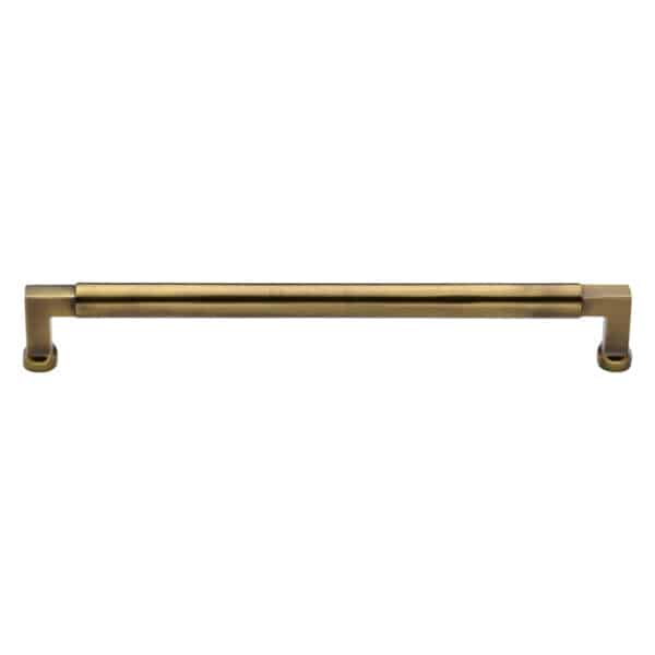 Heritage Brass Cabinet Pull Bauhaus Design 320mm CTC Polished Brass Finish 1