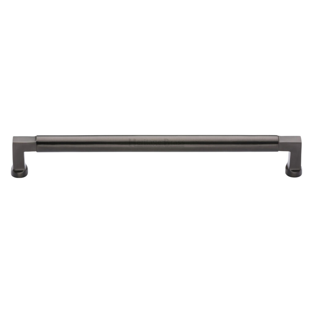 Heritage Brass Cabinet Pull Bauhaus Design 320mm CTC Polished Nickel Finish 1