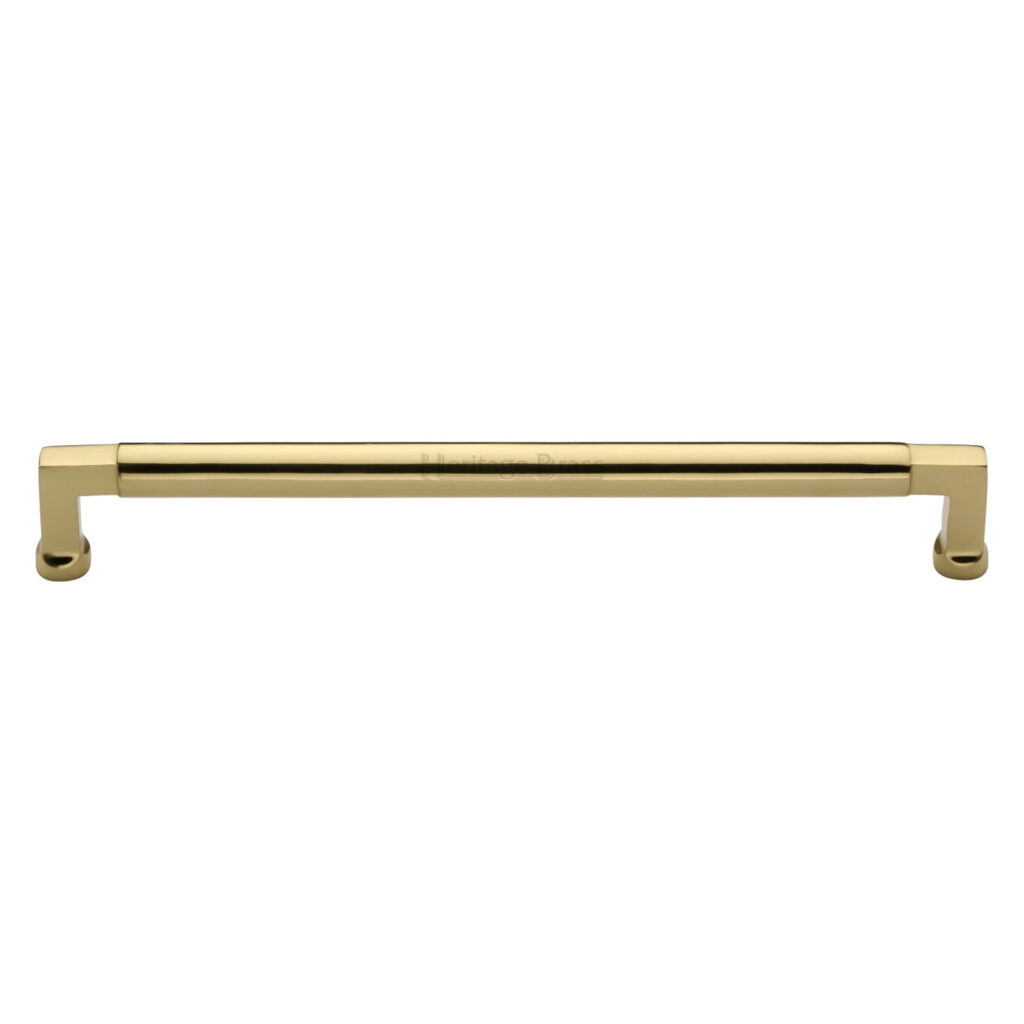 Heritage Brass Cabinet Pull Bauhaus Design 320mm CTC Satin Brass Finish 1