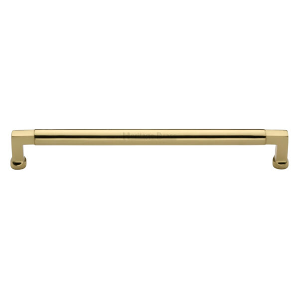 Heritage Brass Cabinet Pull Bauhaus Design 320mm CTC Satin Brass Finish 1