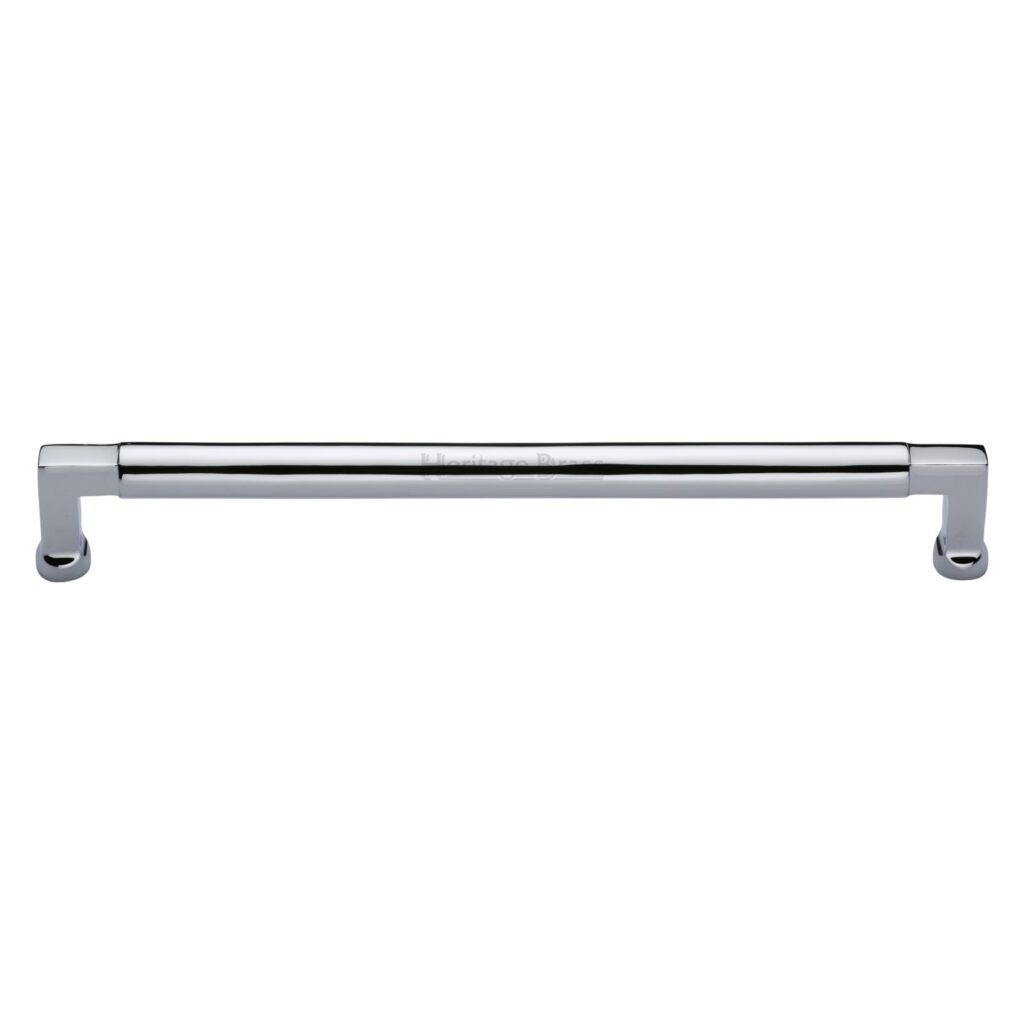 Heritage Brass Cabinet Pull Bauhaus Design 320mm CTC Satin Chrome Finish 1