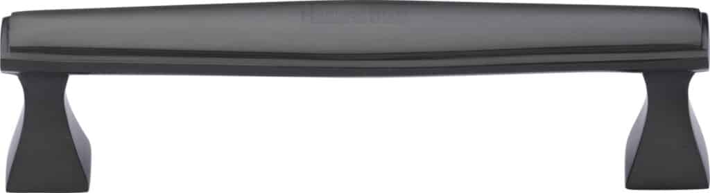 Heritage Brass Cabinet Pull Deco Design 160mm CTC Polished Nickel Finish 1