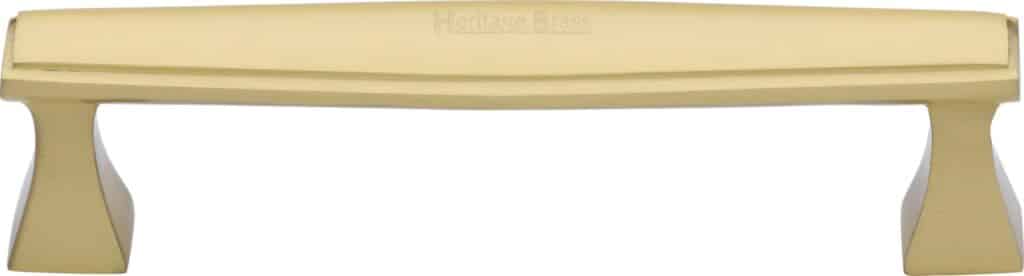 Heritage Brass Cabinet Pull Deco Design 160mm CTC Satin Rose Gold Finish 1