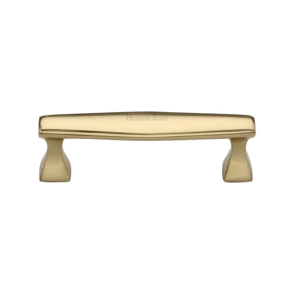 Heritage Brass Cabinet Pull Metro Design 128mm CTC Satin Brass Finish 1