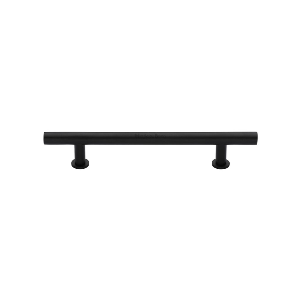 Heritage Brass Cabinet Pull T-Bar Design with 16mm Rose 160mm CTC Polished Chrome Finish 1