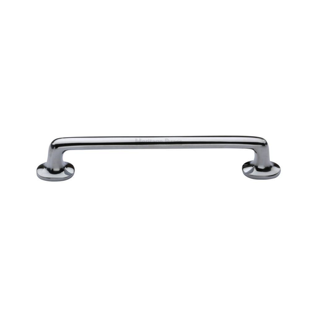 Heritage Brass Cabinet Pull Traditional Design 203mm CTC Satin Chrome Finish 1