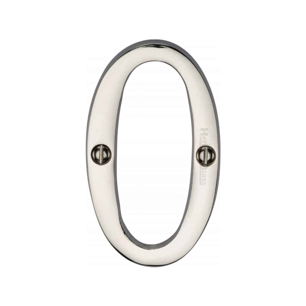Heritage Brass Numeral 3 Face Fix 76mm (3") Polished Chrome finish 1
