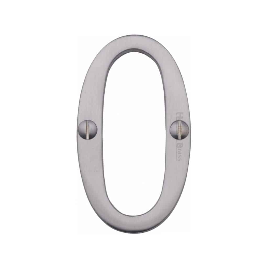 Heritage Brass Numeral 3 Face Fix 76mm (3") Satin Brass finish 1