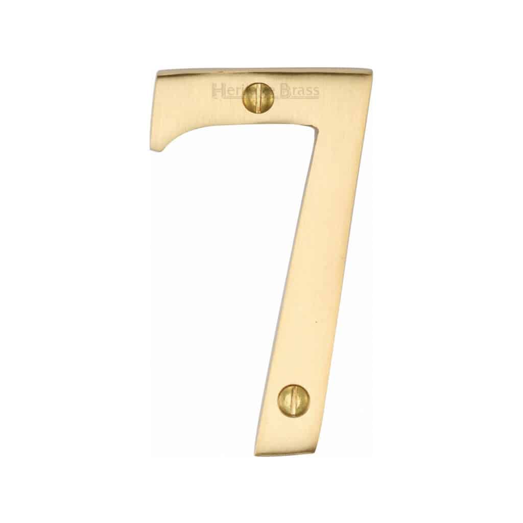 Heritage Brass Numeral 0 Face Fix 76mm (3") Polished Nickel finish 1