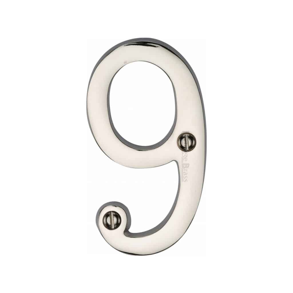 Heritage Brass Numeral 2 Face Fix 76mm (3") Polished Chrome finish 1