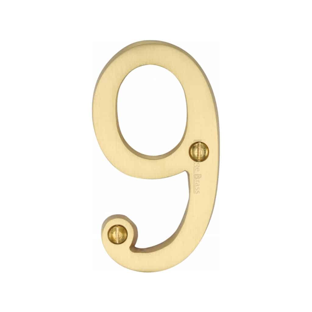Heritage Brass Numeral 2 Face Fix 76mm (3") Polished Nickel finish 1