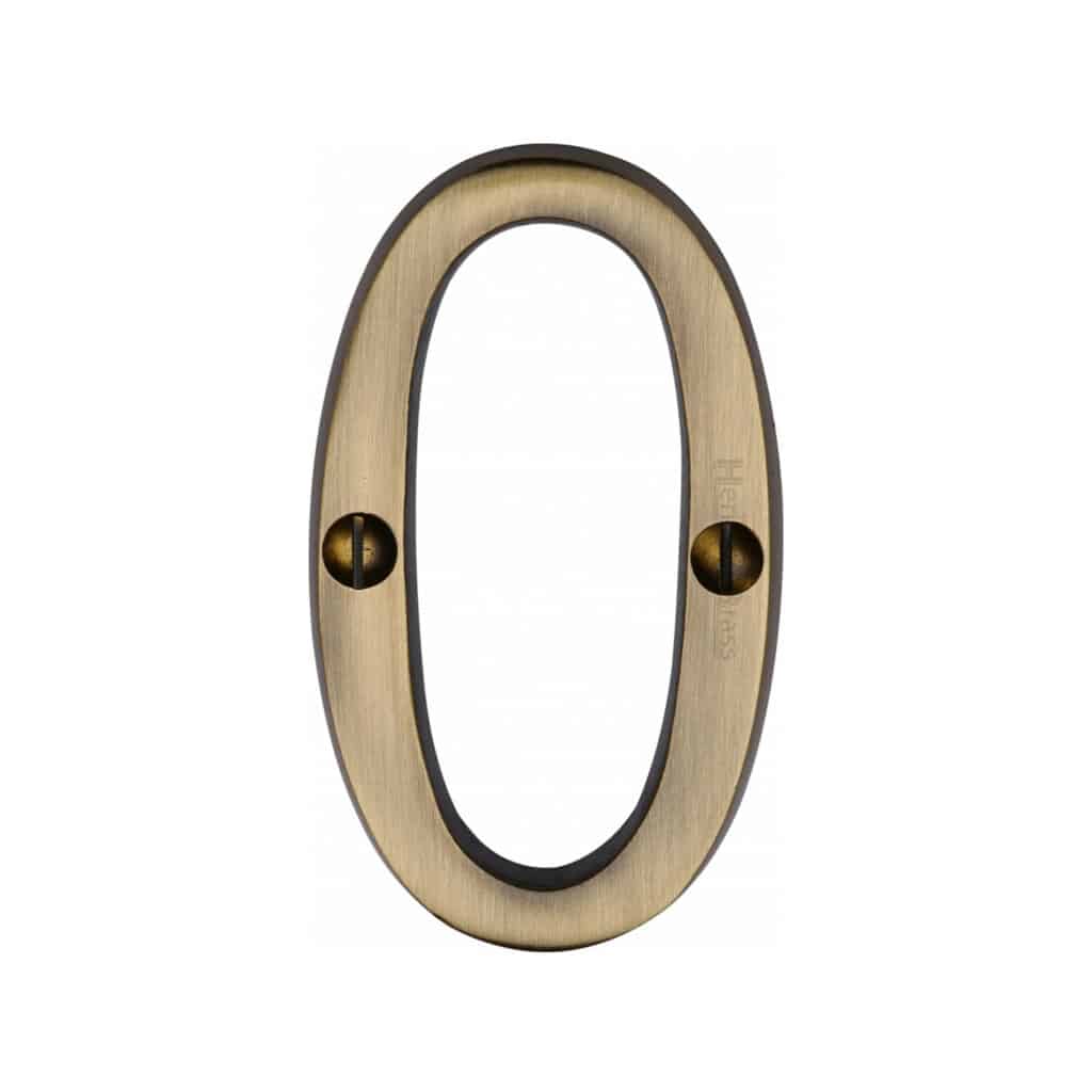 Heritage Brass Numeral 2 Face Fix 76mm (3") Satin Nickel finish 1