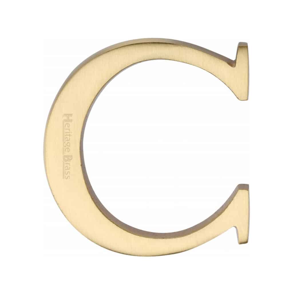 Heritage Brass Alphabet G Pin Fix 51mm (2") Satin Chrome Finish 1