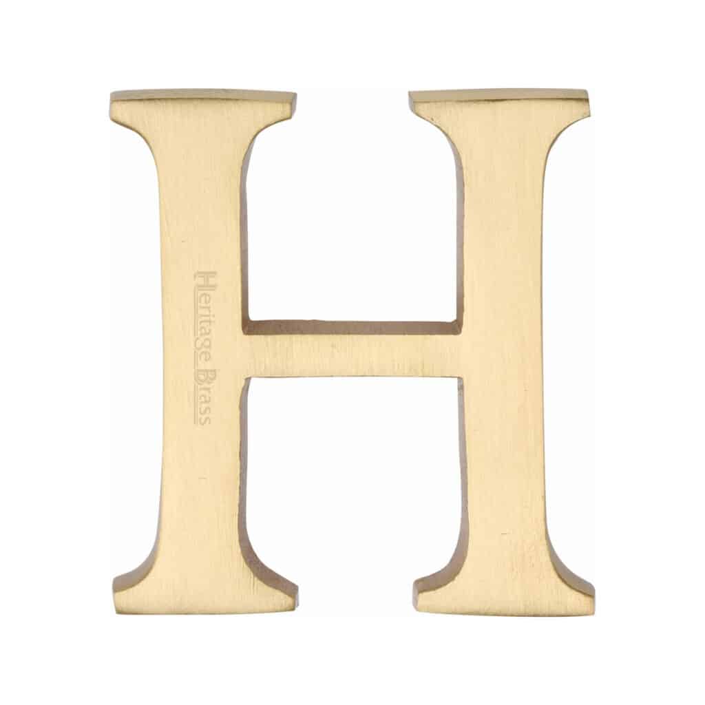 Heritage Brass Alphabet L Pin Fix 51mm (2") Satin Chrome Finish 1