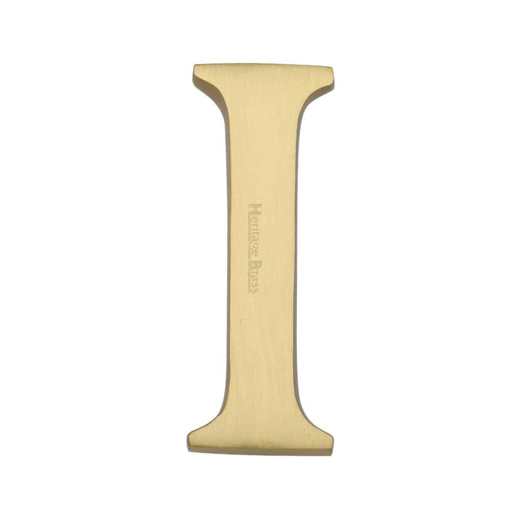 Heritage Brass Alphabet M Pin Fix 51mm (2") Satin Chrome Finish 1