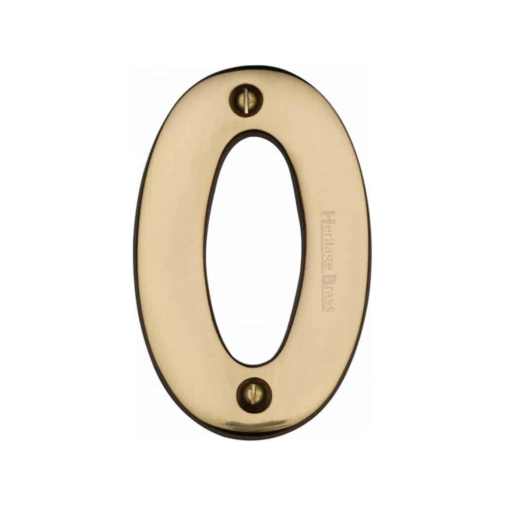 Heritage Brass Numeral 6 Face Fix 76mm (3") Satin Nickel finish 1