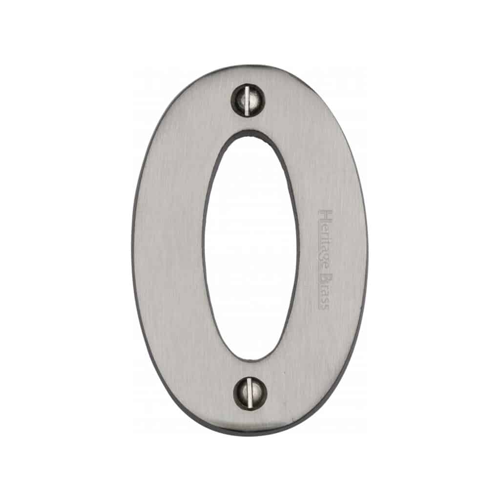 Heritage Brass Numeral 7 Face Fix 76mm (3") Polished Chrome finish 1
