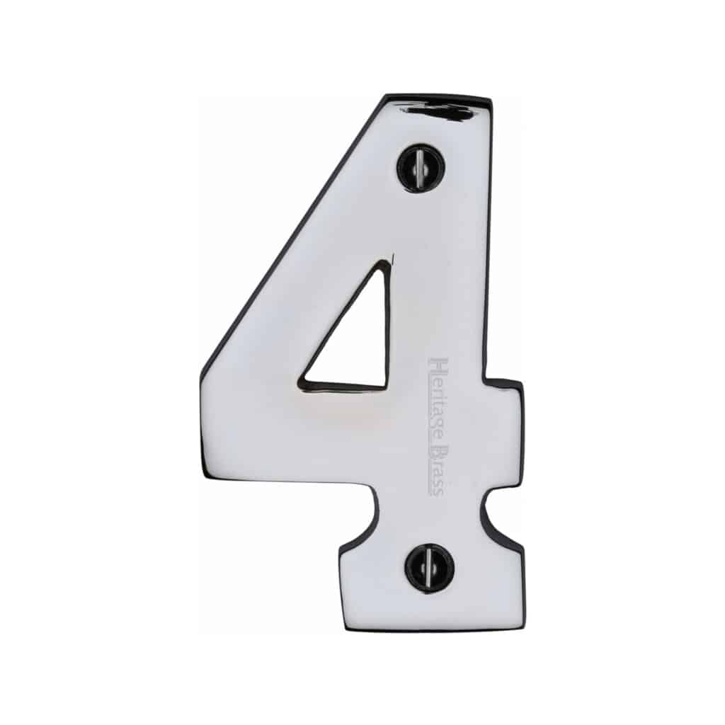 Heritage Brass Numeral 0 Face Fix 51mm (2") Satin Brass finish 1