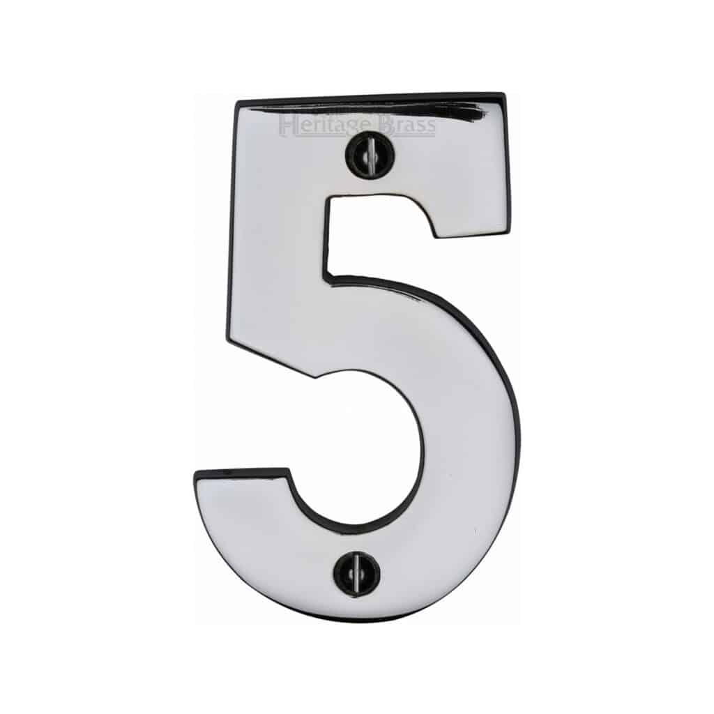 Heritage Brass Numeral 1 Face Fix 51mm (2") Polished Brass finish 1