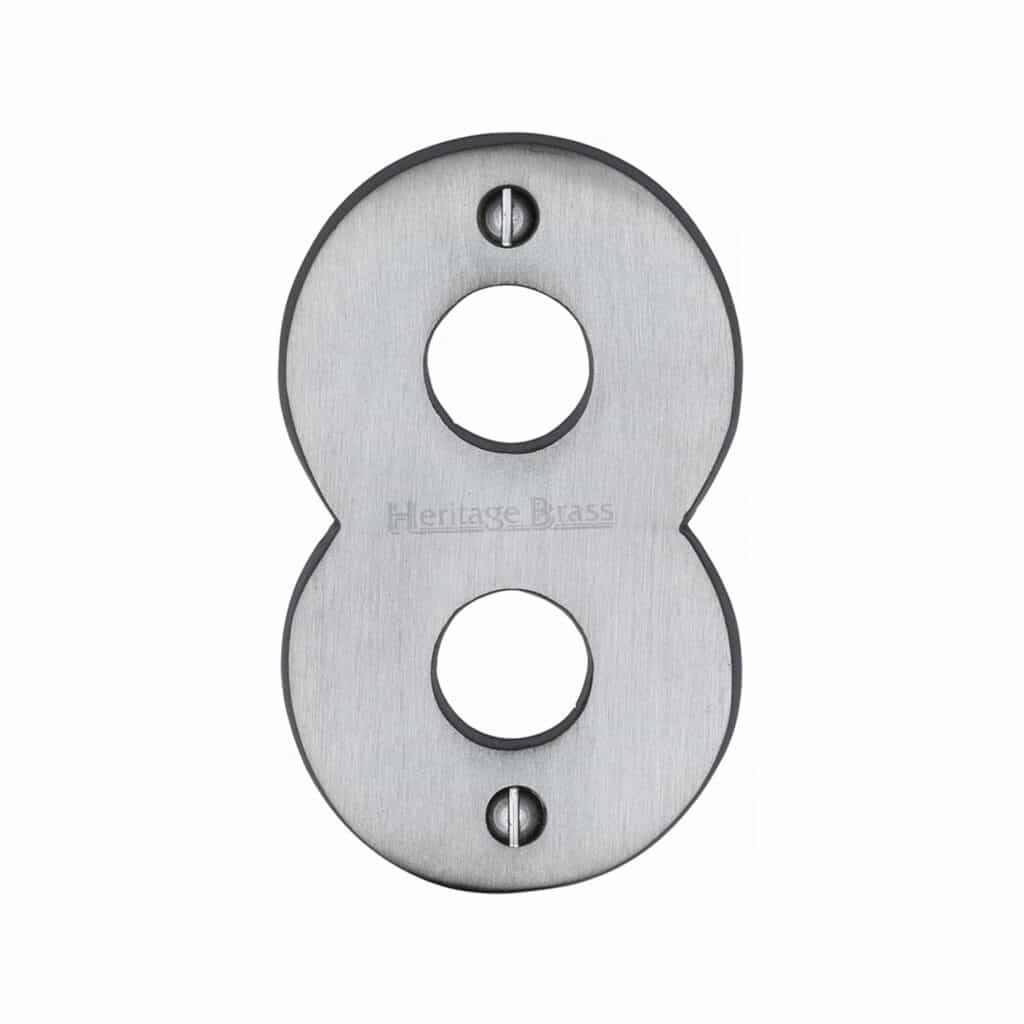 Heritage Brass Numeral 3 Face Fix 51mm (2") Polished Brass finish 1