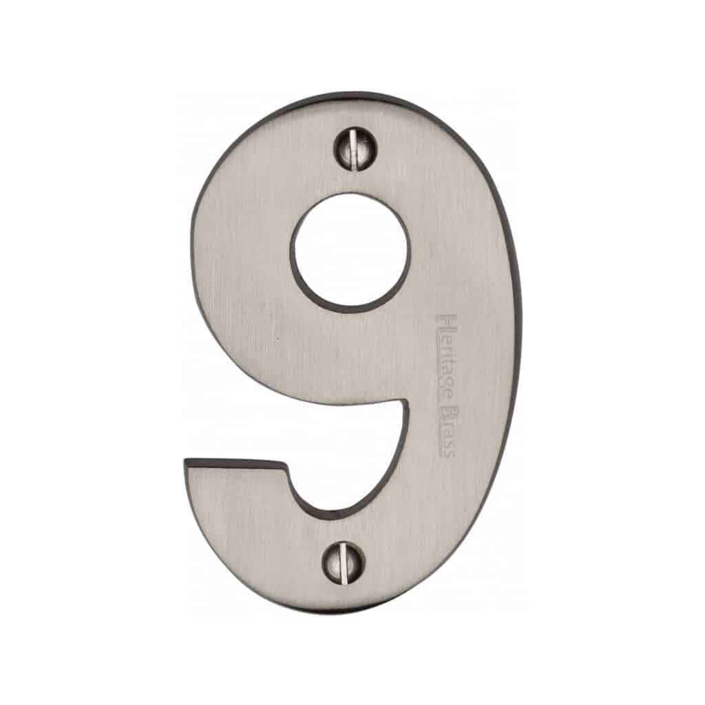 Heritage Brass Numeral 4 Face Fix 51mm (2") Antique Brass finish 1