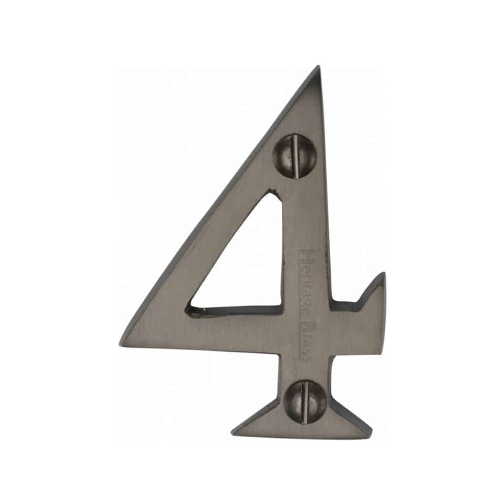 Heritage Brass Numeral 8 Face Fix 51mm (2") Polished Brass finish 1
