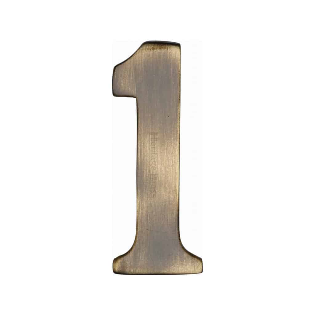 Heritage Brass Numeral 5 Self Adhesive 51mm (2") Matt Bronze finish 1