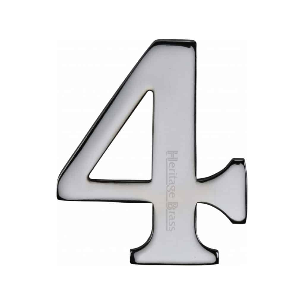 Heritage Brass Numeral 8 Self Adhesive 51mm (2") Polished Nickel finish 1