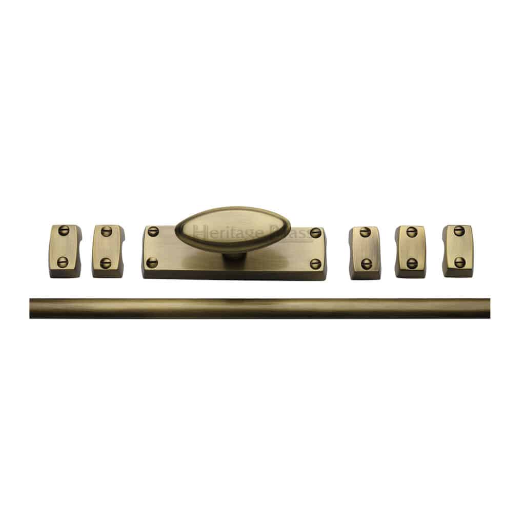 Heritage Brass Cabinet Pull D Shaped 203mm CTC Satin Brass Finish 1