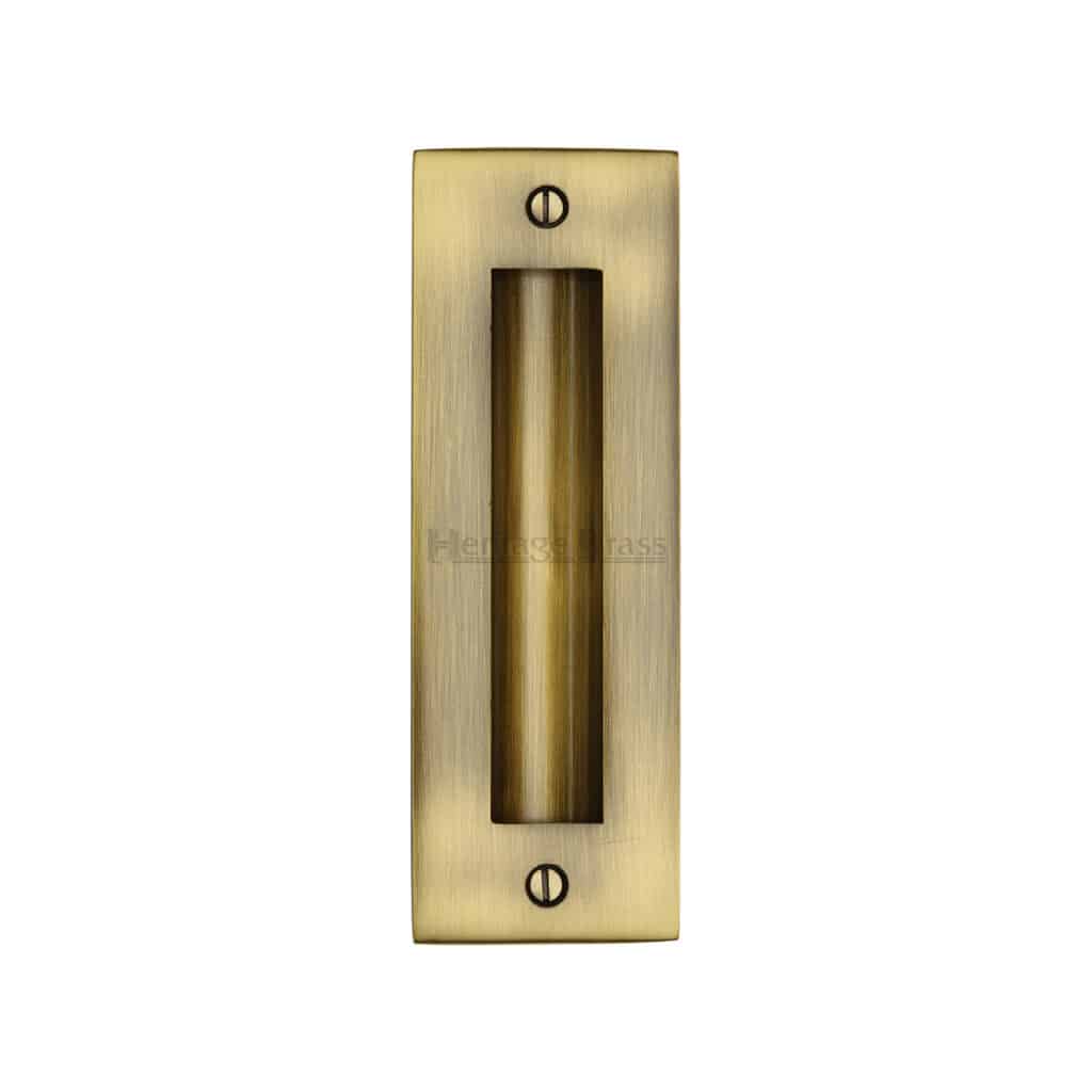 Square Flush Pull 63.5 x 63.5mm Polished Nickel finish 1
