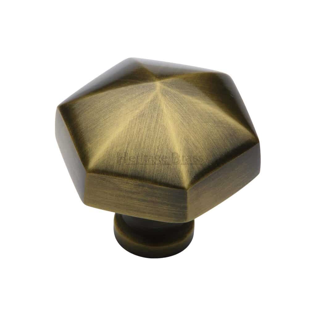 Heritage Brass Cabinet Pull Industrial Design 160mm CTC Polished Brass Finish 1
