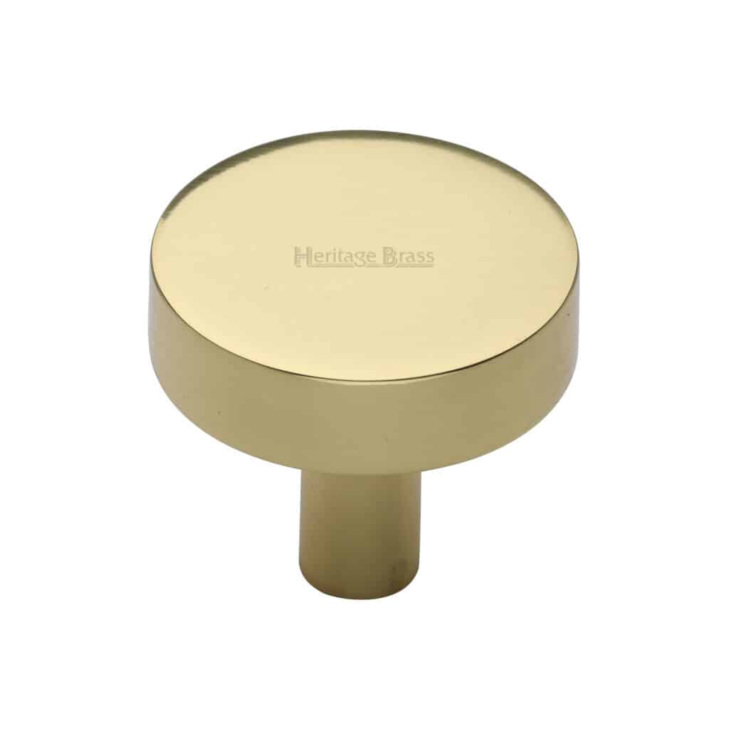 Heritage Brass Cabinet Knob Domed Design 38mm Satin Brass finish 1