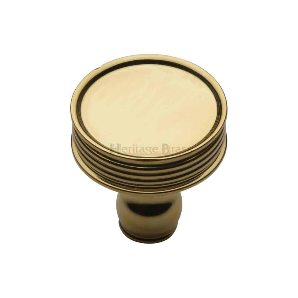 Heritage Brass Round Drop Pull 63mm Polished Brass finish 1