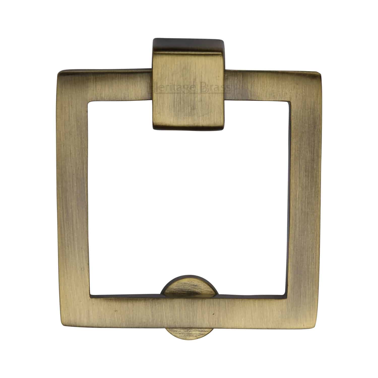 Heritage Brass Square Drop Pull Antique Brass finish Handles At Heart