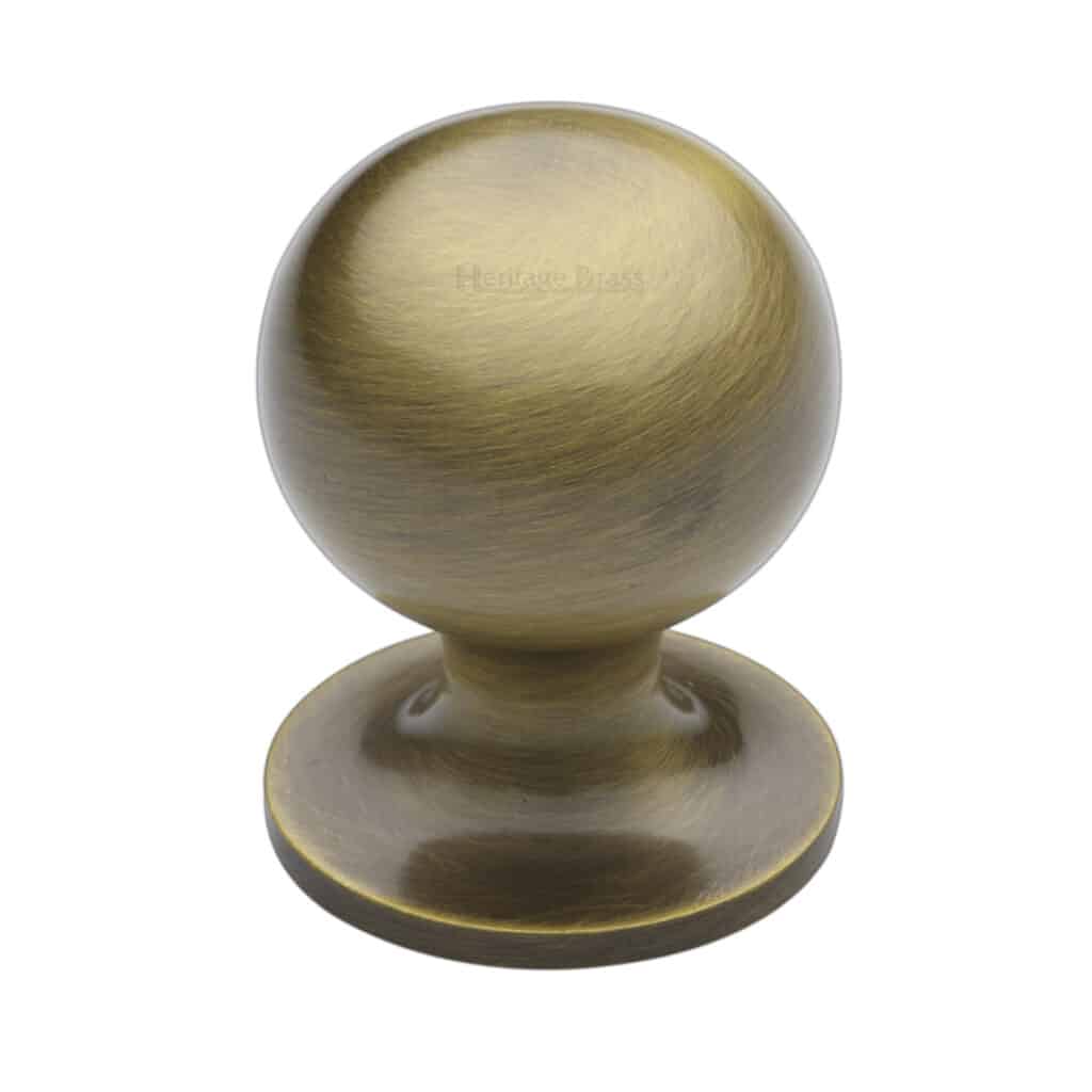 Heritage Brass Mortice Knob on Bathroom Plate Charlston Design Polished Brass finish 1