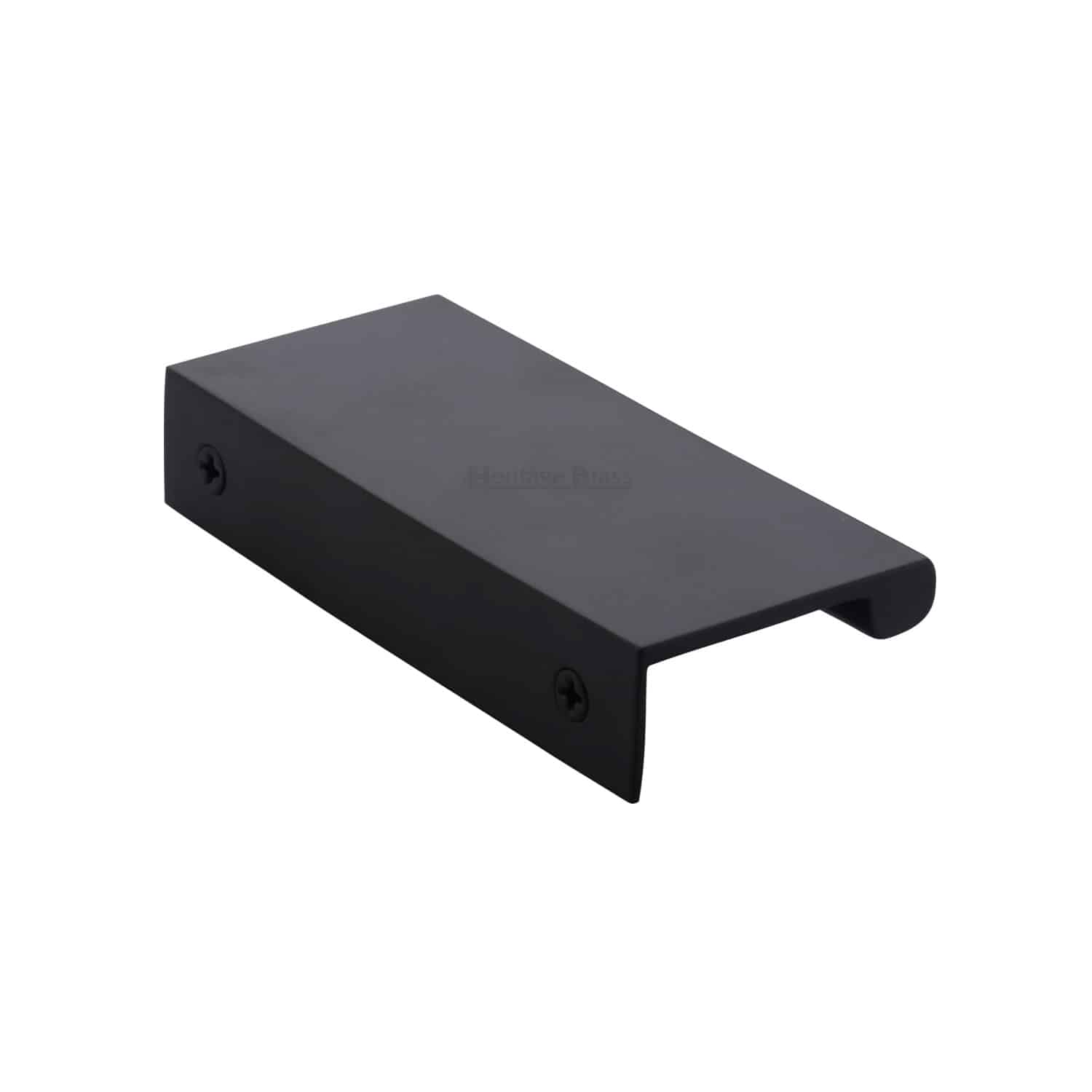 Heritage Brass EPTR Edge Pull Handle 100mm Matt Black finish Handles At Heart