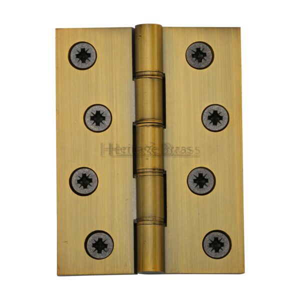 Heritage Brass Door Handle Lever Lock Luna Design Polished Brass Finish 1