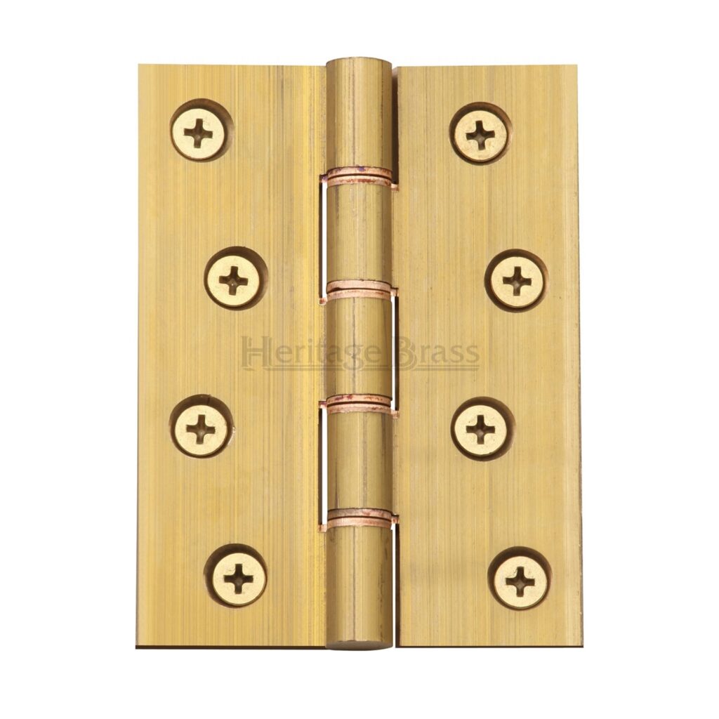 Heritage Brass Door Handle Lever Lock Luna Design Satin Nickel Finish 1