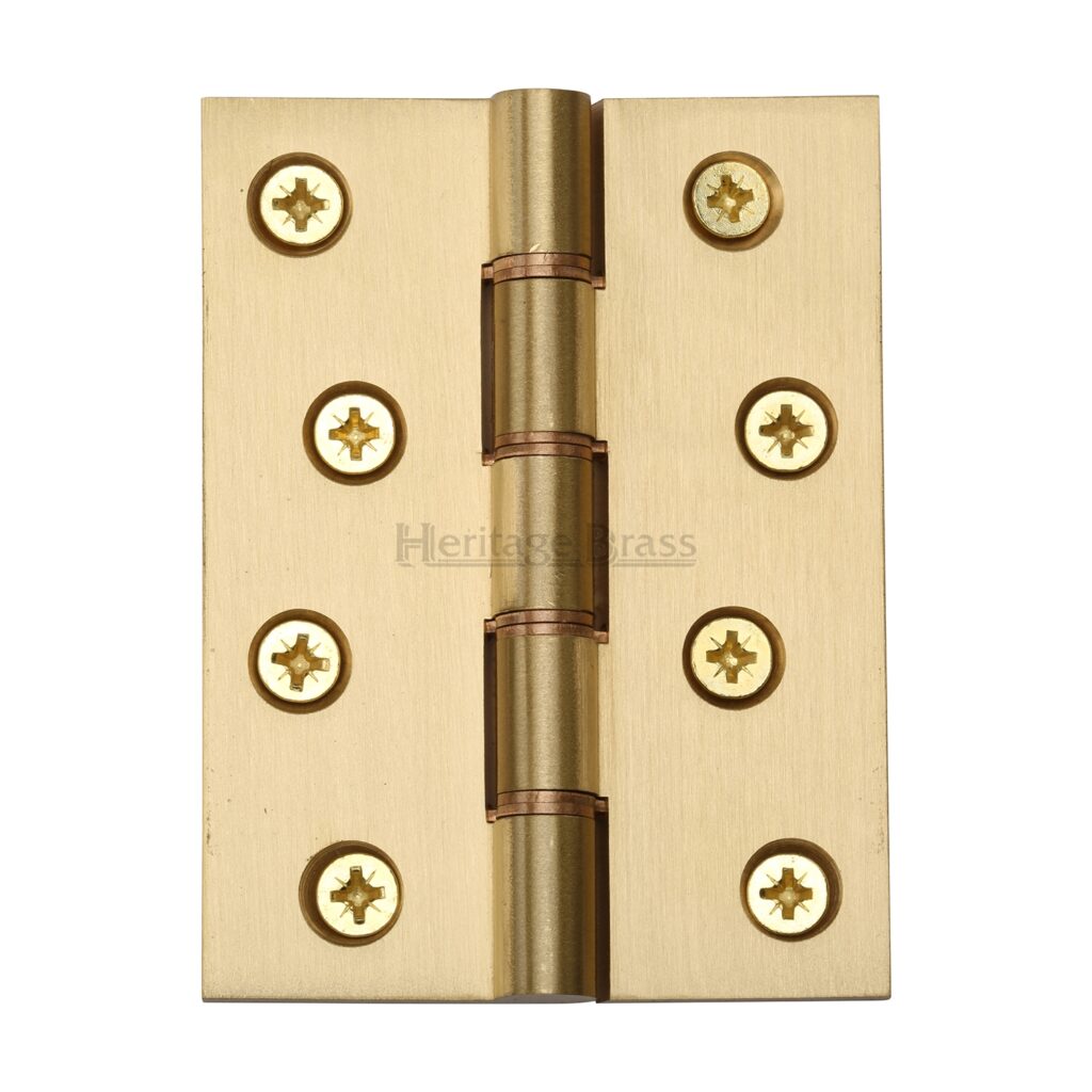 Heritage Brass Door Handle Lever Latch Luna Design Polished Brass Finish 1