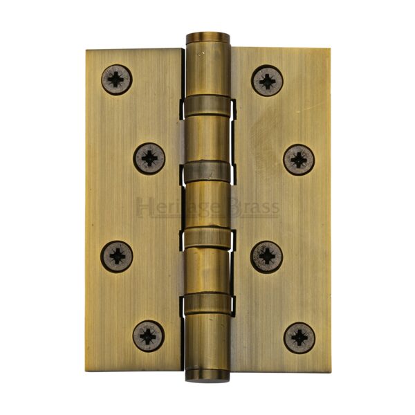 Heritage Brass Door Handle for Bathroom Maya Design Polished Brass Finish 1