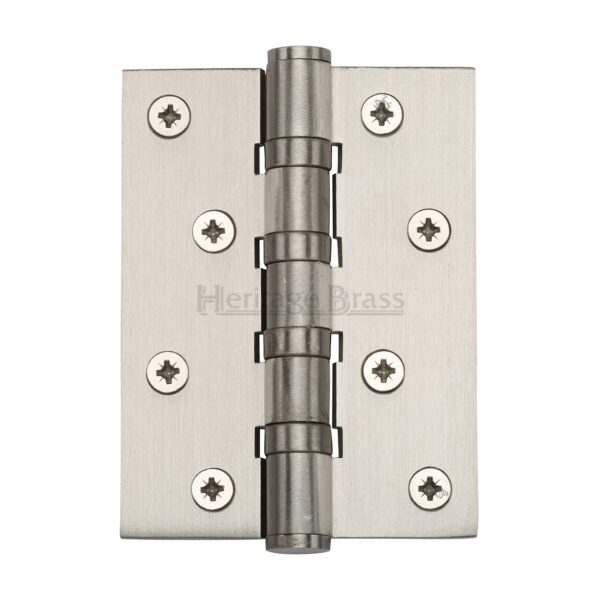 Heritage Brass Door Handle for Euro Profile Plate Maya Design Satin Brass Finish 1