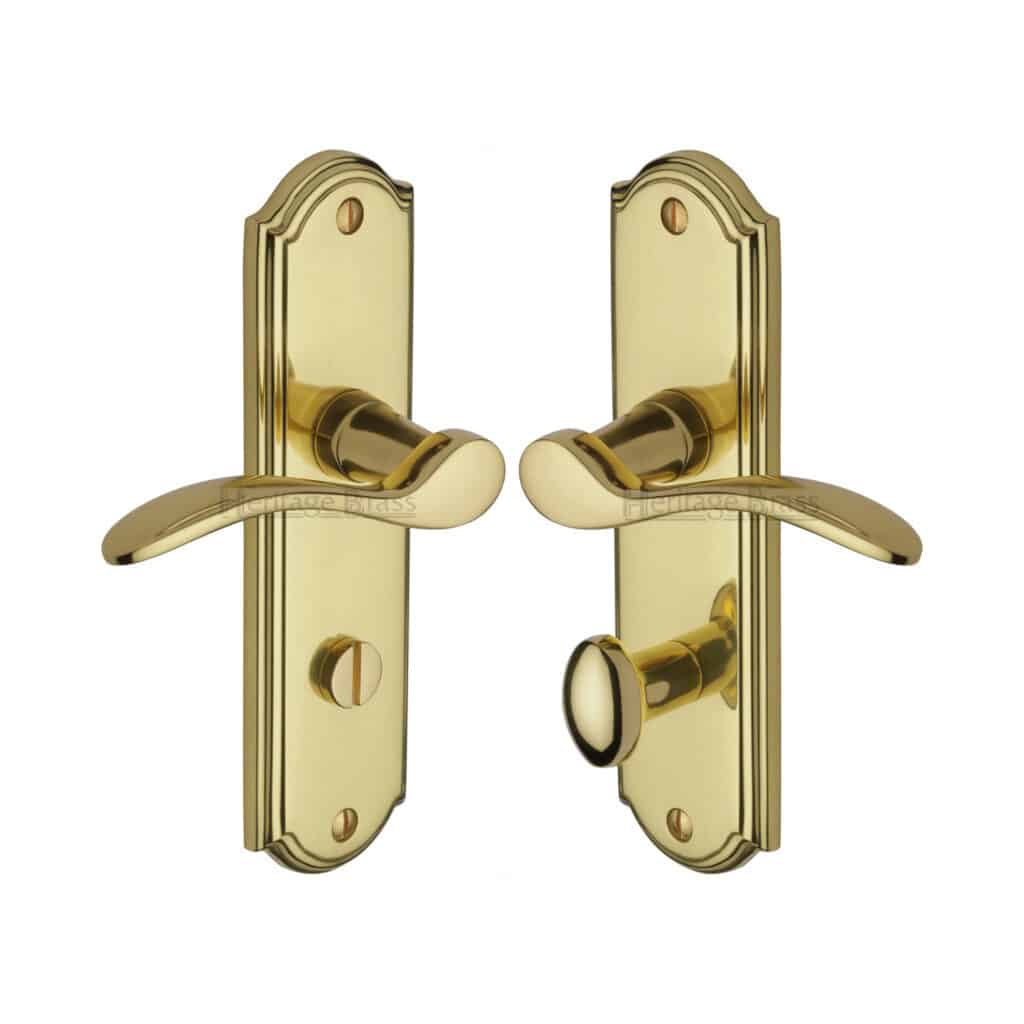 Heritage Brass Door Handle for Euro Profile Plate Verona Small Design Satin Chrome Finish 1