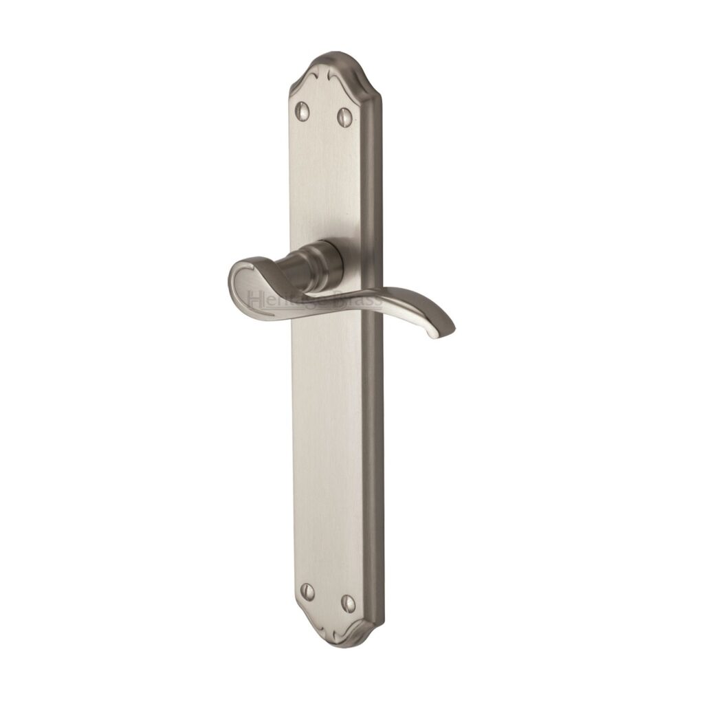 Heritage Brass Cabinet Pull Hexagonal Design with Plate 160mm CTC Polished Nickel Finish 1