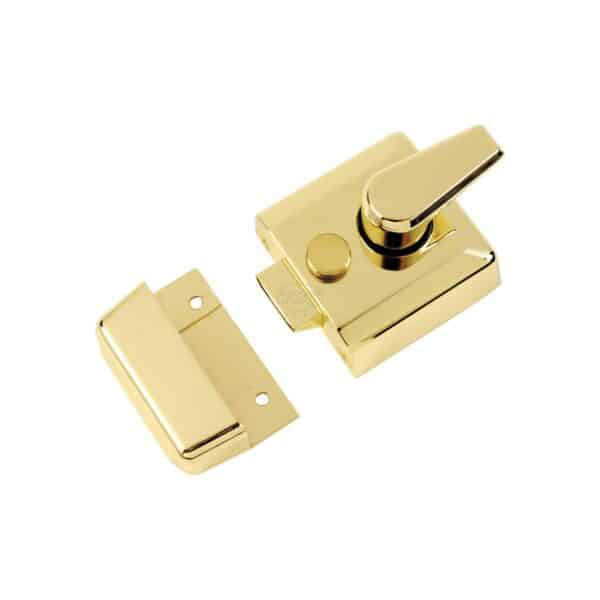 Project Hardware Door Handle Lever Lock Malvern Design Polished Brass Finish 1