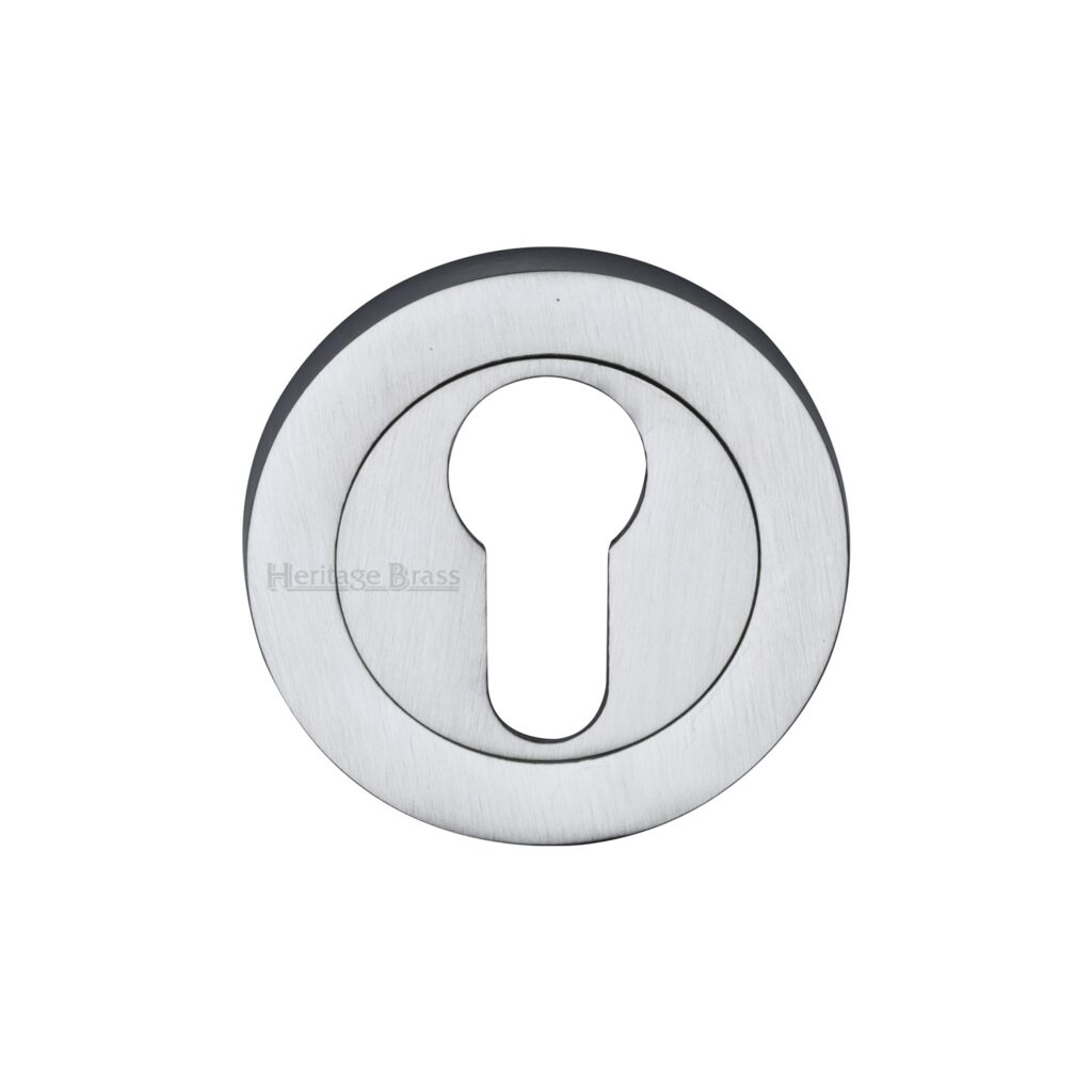Sorrento Door Handle Lever Latch on Round Rose Mercury Design Satin Nickel Finish 1