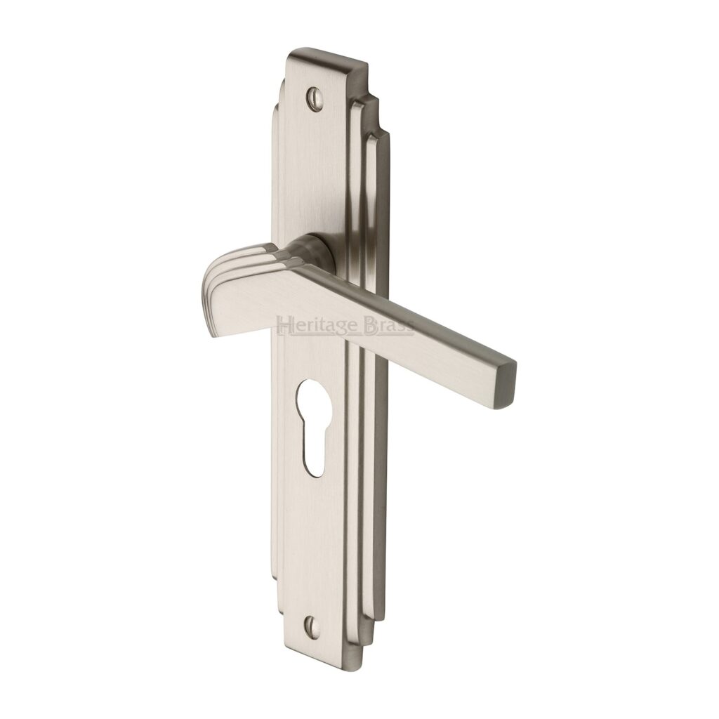 Heritage Brass Handrail Bracket 3" Satin Nickel finish 1