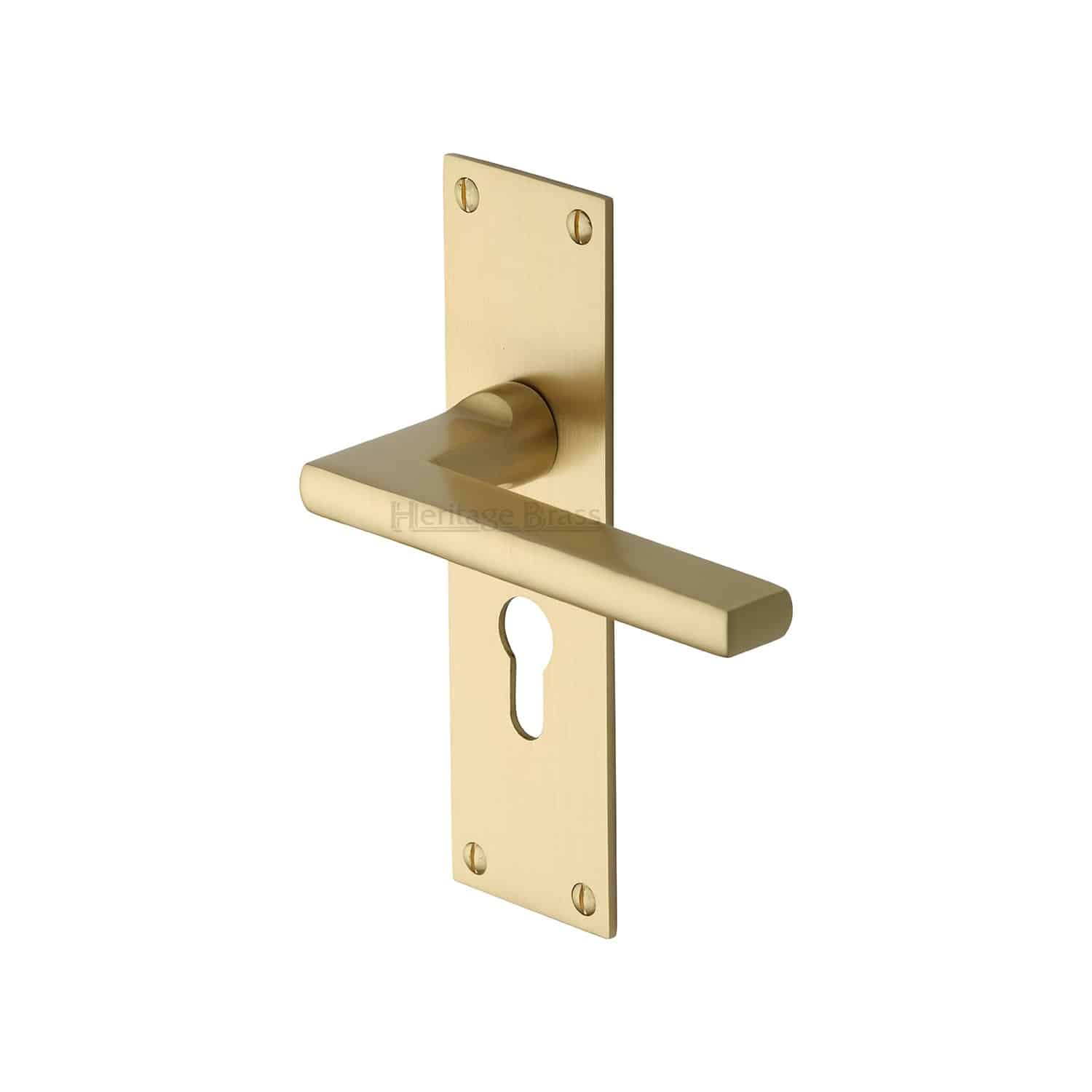 Heritage Brass Pull Handle Russell Design 102mm Satin Brass Finish 1