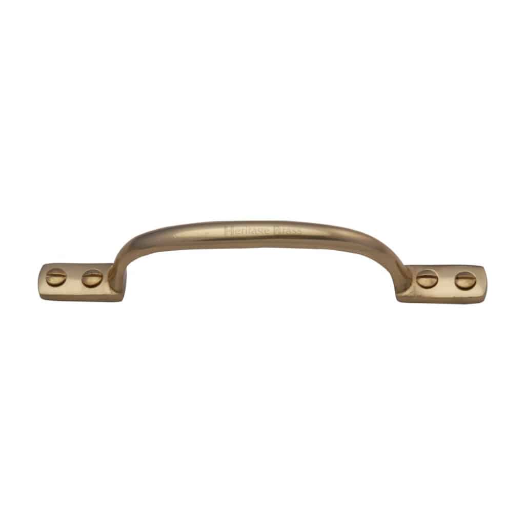 Heritage Brass Door Pull Handle Traditional Design 330mm Satin Nickel Finish 1