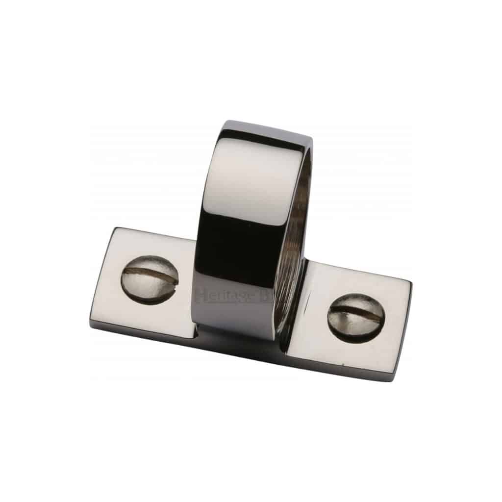 Heritage Brass Fitch Pattern Sash Fastener Lockable Satin Chrome Finish 1