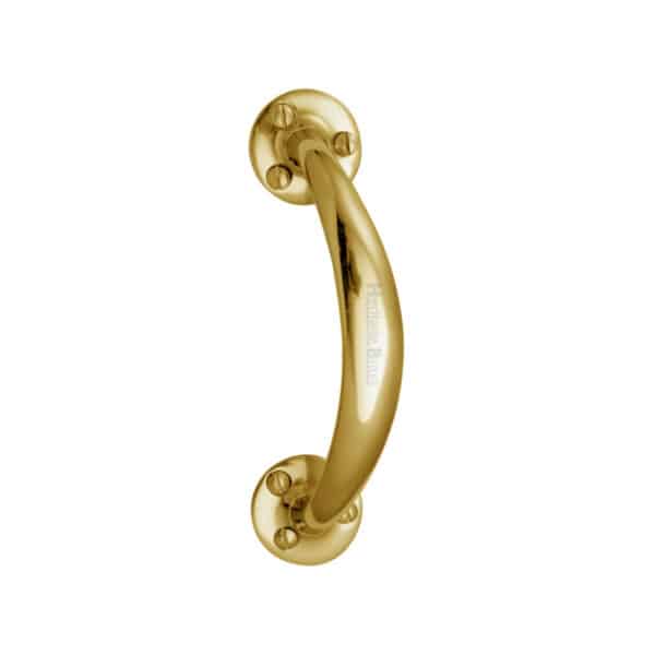 Heritage Brass Door Handle Lever Latch on Round Rose Alicia Design Polished Chrome Finish 1